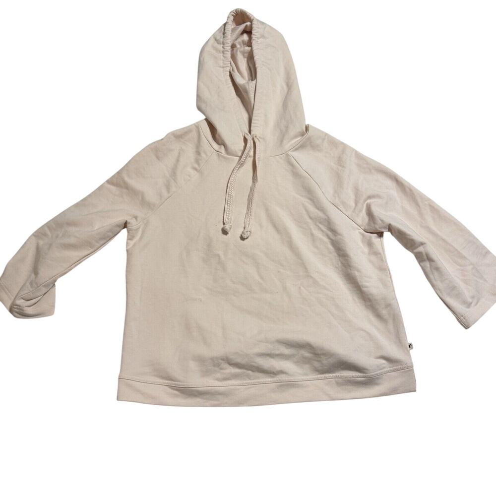 Pact Hoodie Womens Size - Small - Half 3/4 Sleeve Hooded Pullover Light Pink BUB